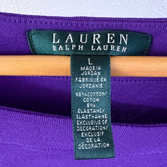 Ralph Lauren Women's Long Sleeve Top in Vibrant Purple - Picture 2 of 4